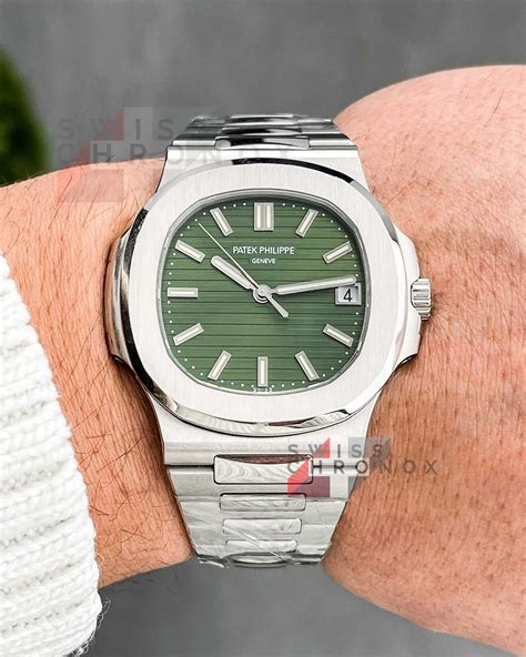 patek philippe nautilus 5711 green dial price|patek philippe blue face price.